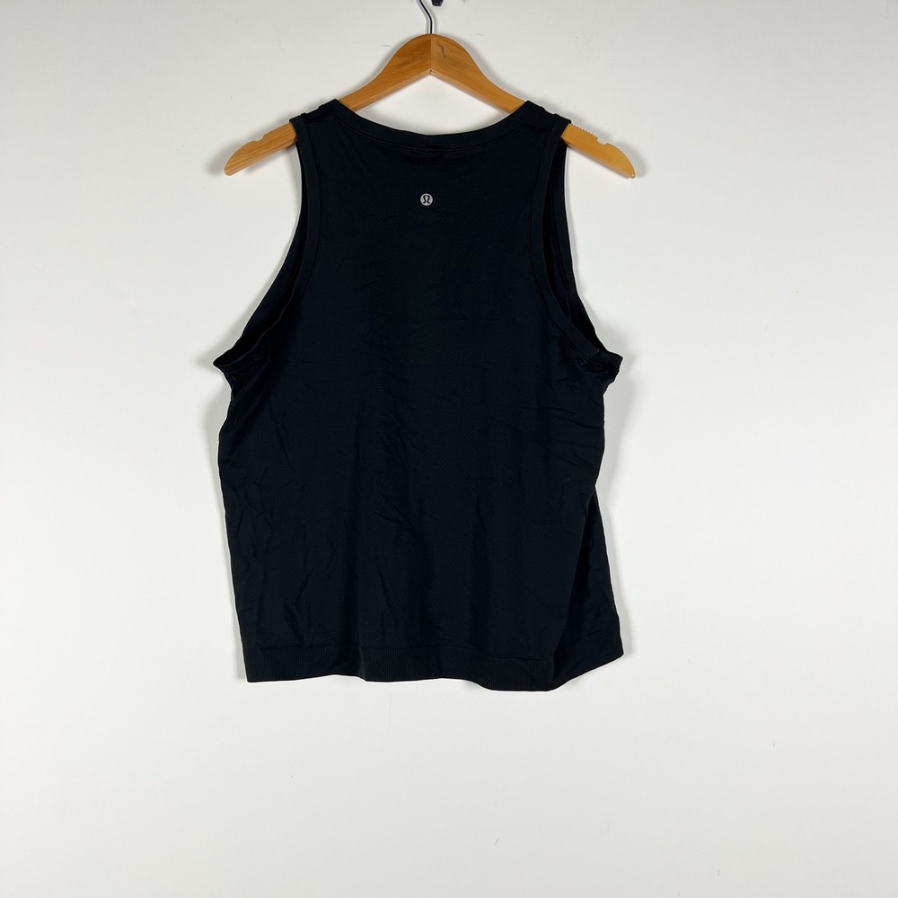 Lululemon Women's Run Swiftly Tech Crew Neck Sleeveless Tank Top Black Large - Picture 2 of 2